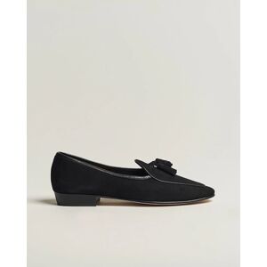 Baudoin & Lange Sagan Classic Tassel Loafers Black Suede