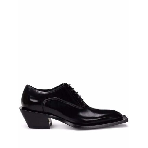 Dolce & Gabbana Oxford-Schuhe mit Blockabsatz – Schwarz 39/39.5 Male