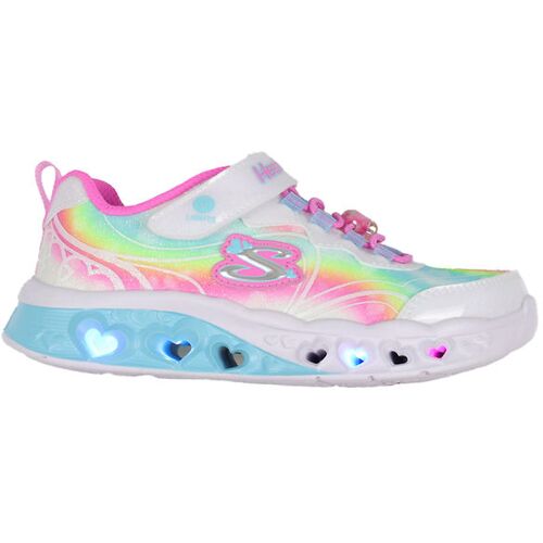 Schuhe m. Lichter - Flutter Heart Lichter - Weiß/Multi - Skechers - 31 - Blinkschuhe