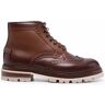 Santoni Polacco Stiefel mit Budapestermuster - Braun 5/5.5/6/6.5/7/7.5/8/9 Male