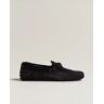 Tod's Lacetto Gommino Carshoe Black Suede