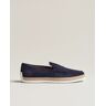 Tod's Raffia Loafer Navy Suede