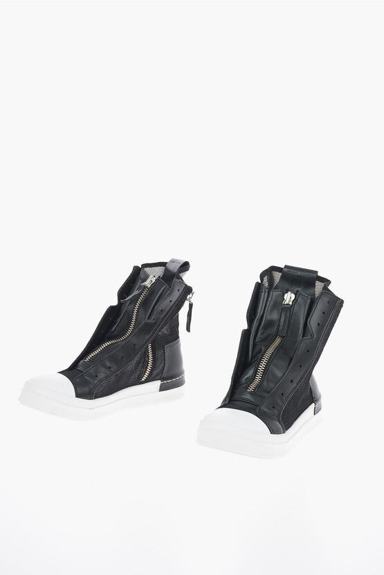 Cinzia Araia Mesh SKIN High Top Sneakers with Zip Fastening Größe 41