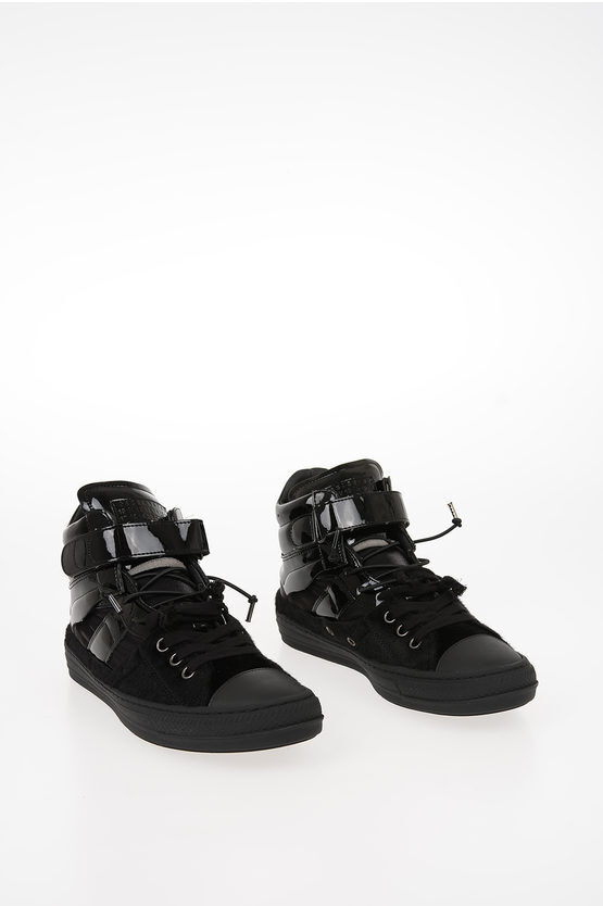Maison Margiela MM22 Faux Leather Details EVOLUTION High-Top Sneakers Größe 40