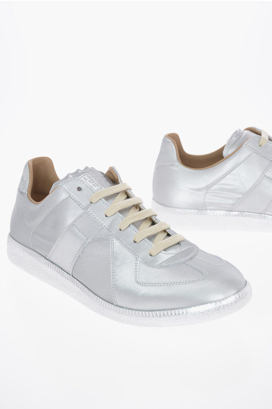 Maison Margiela MM22 REPLICA Metal Leather Sneakers Größe 45