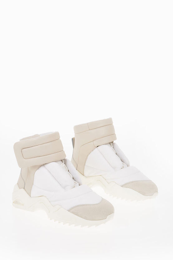 Maison Margiela MM22 Statement Multifaceted Sole Puffer High-Top Sneakers Größe 42