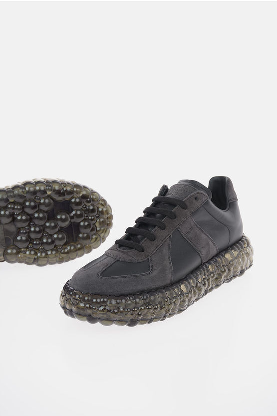 Maison Margiela MM22 Suede Leather Sneakers with Caviar Sole Größe 46