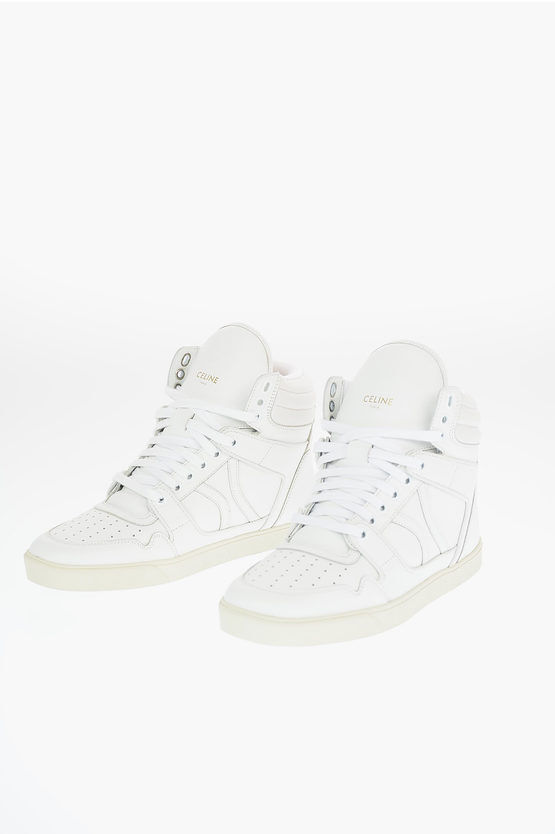 Celine Soft Leather BREAK MID Lace Up Sneakers Größe 40