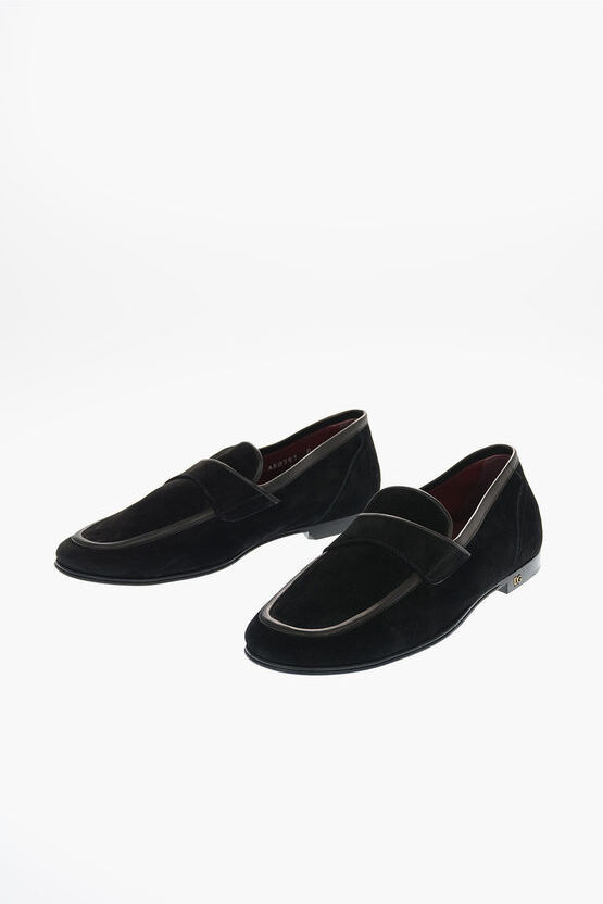 Dolce & Gabbana Suede ERICE Loafers Größe 42,5