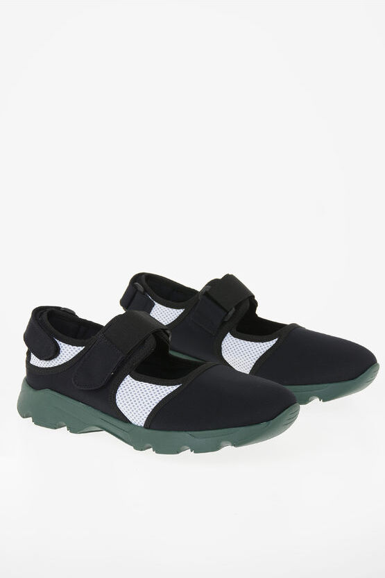 Marni Unstructured Sneakers with Touch Strap Closure Größe 44