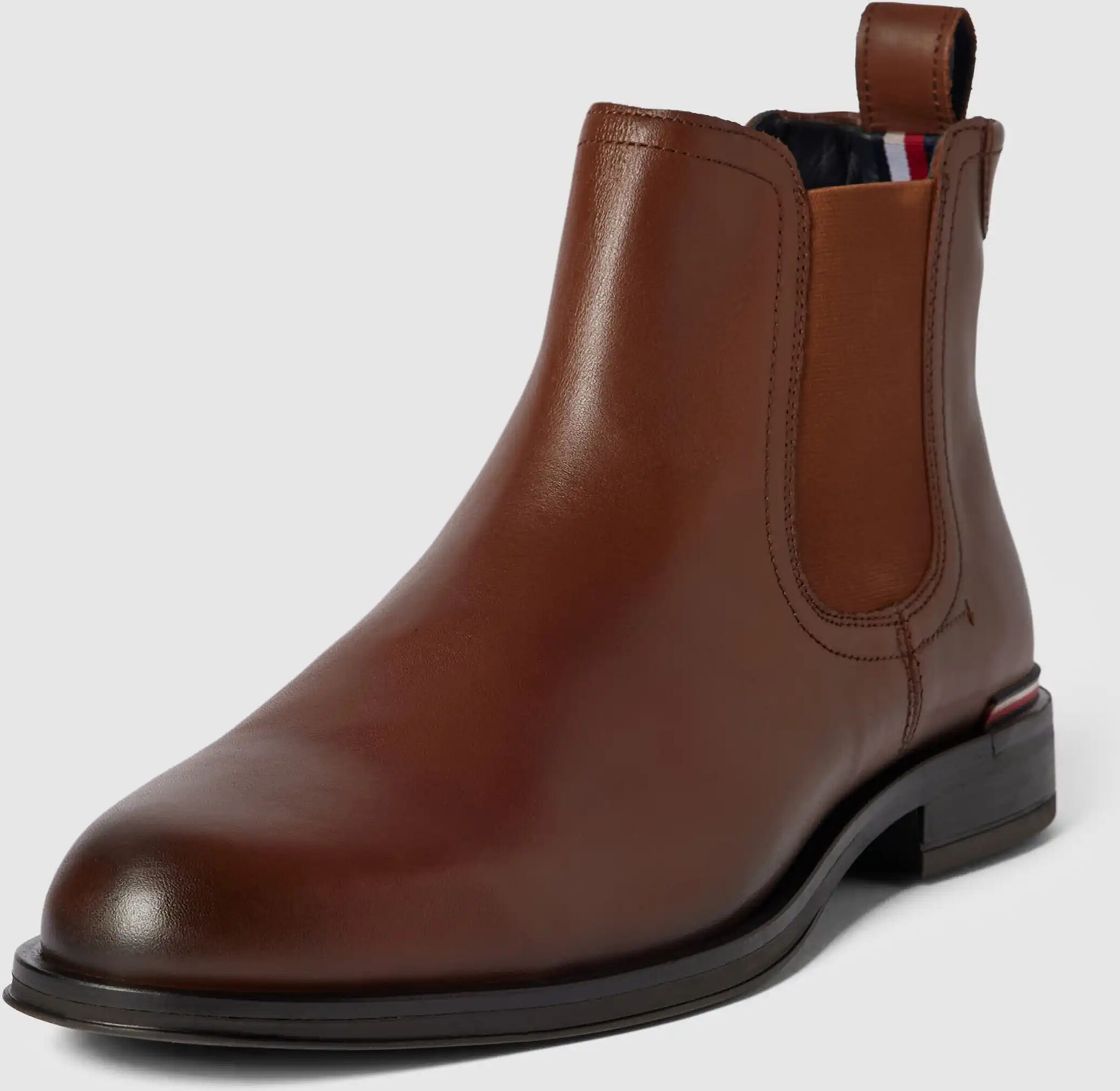 Tommy Hilfiger Chelsea Boots mit Label-Details men Cognac 44