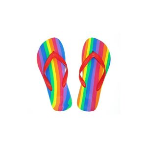 DIVERTY SEX Flip-flops med LGBT + flag størrelse 44-45