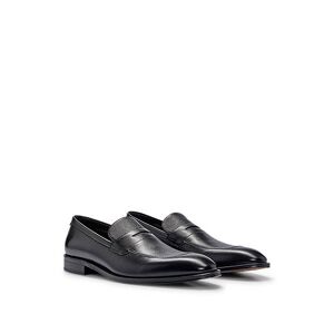 Boss Loafers in plain and Saffiano-print leather