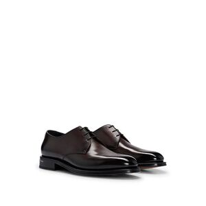 Boss Italian-made Derby shoes in burnished leather