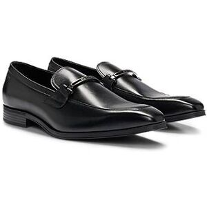 Boss Leather slip-on loafers with branded hardware