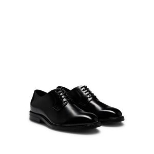 Boss Dresslectic Italian-made Derby shoes in leather with logo trim