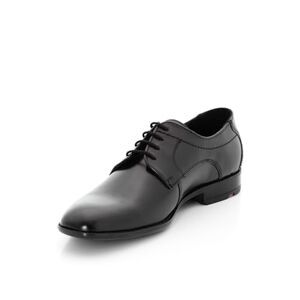 LLOYD Men's Garvin Classic Leather Business Low Shoe with Rubber Sole Black 43 EU