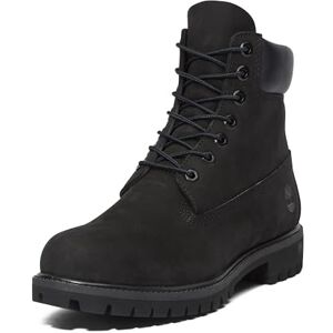 Timberland Men's 15.2 cm / 6 Inch Premium Waterproof Lace-Up Boots, Black nubuck, 44 EU