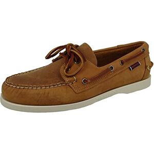 Sebago Men's Docksides Portland Crazy H Boat Shoes Brown 41.5 EU