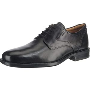 Geox men's U FEDERICO V classic lace-up shoes in formal, comfortable derby style and slightly square front toe. Black 39 eu