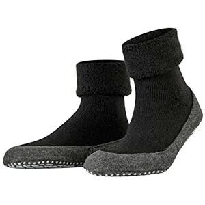 FALKE 1 Pair of Mens Cosyshoe Wool Slipper Socks, Black 3000., 37/38 EU