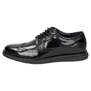 chung shi Sensomo Men's Lace Up Brogue Shoes Black 45.5 EU