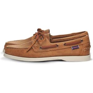 Sebago Men's Docksides Portland Crazy H Boat Shoes Brown 45 EU