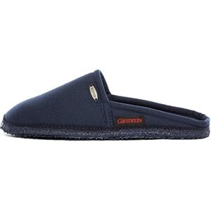 GIESSWEIN Villach Unisex Slippers, Flexible Slippers, Mules for Men & Women, Cosy Slippers Made of Cotton, Barefoot Feeling, Lightweight Shoes For At Home (Villach) Dk Blue, size: 43 EU