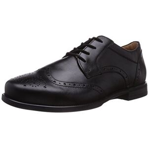 Ganter Herren GREG-G Brogue Schnürhalbschuhe, Mehrfarbig (schwarz 0100), 47 EU