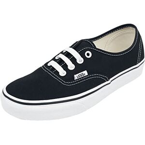 Vans unisex adult authentic trainers (Authentic''') Black Black White, size: 44 EU