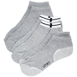 Nur Der Men's Herren Sneaker Socken Sport 3er, 485531 Ankle Socks, Grey (graumelange), 7
