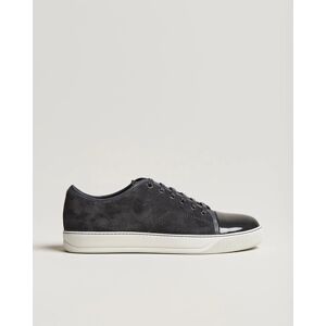 Lanvin Patent Cap Toe Sneaker Dark Grey men EU43 Grå