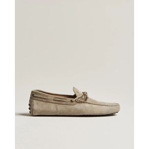 Tod's Lacetto Gommino Carshoe Taupe Suede men EU42 Beige