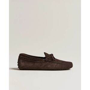 Tod's Lacetto Gommino Carshoe Dark Brown Suede men EU43 Brun