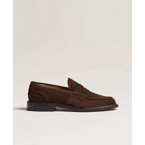 Tricker's James Penny Loafers Chocolate Suede men EU42 Brun