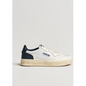 Autry Super Vintage Low Leather Sneaker White/Navy men 40 Hvid