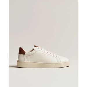 GANT Mc Julien Leather Sneaker Off White/Cognac men 44 Hvid