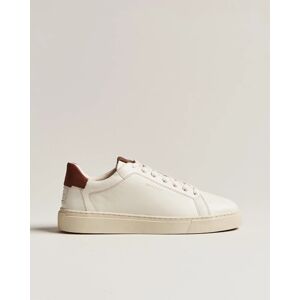 GANT Mc Julien Leather Sneaker Off White/Cognac men 42 Hvid