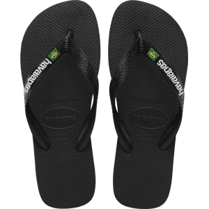 Havaianas Men's Brasil Logo Black/Black 43/44, Black/Black