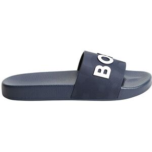 Badesandaler - Navy M. Hvid - Boss - 39 - Badesandal