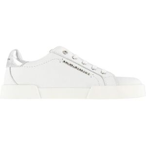 Dolce & Gabbana Sneakers - Hawaii - Hvid M. Sølv - Dolce & Gabbana - 32 - Sko