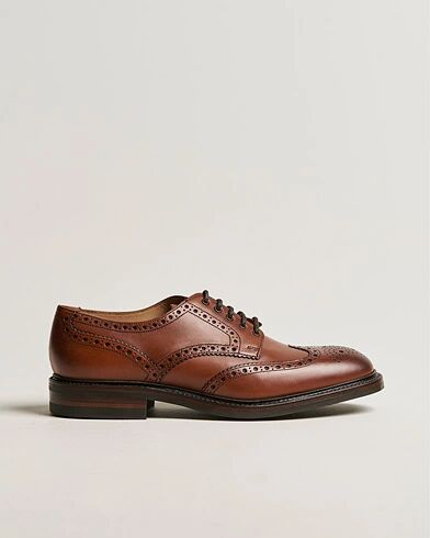 Loake 1880 Chester Dainite Brogue Mahogany Burnished Calf men UK8 - EU42 Brun