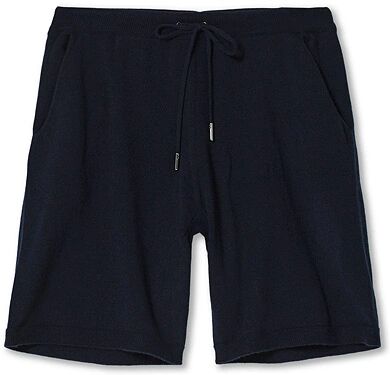 Johnstons of Elgin Seamless Cashmere Shorts Navy men M Blå