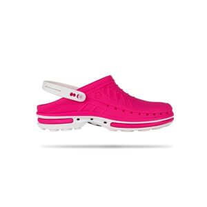 Zuecos Wock Clog Fucsia con Tira