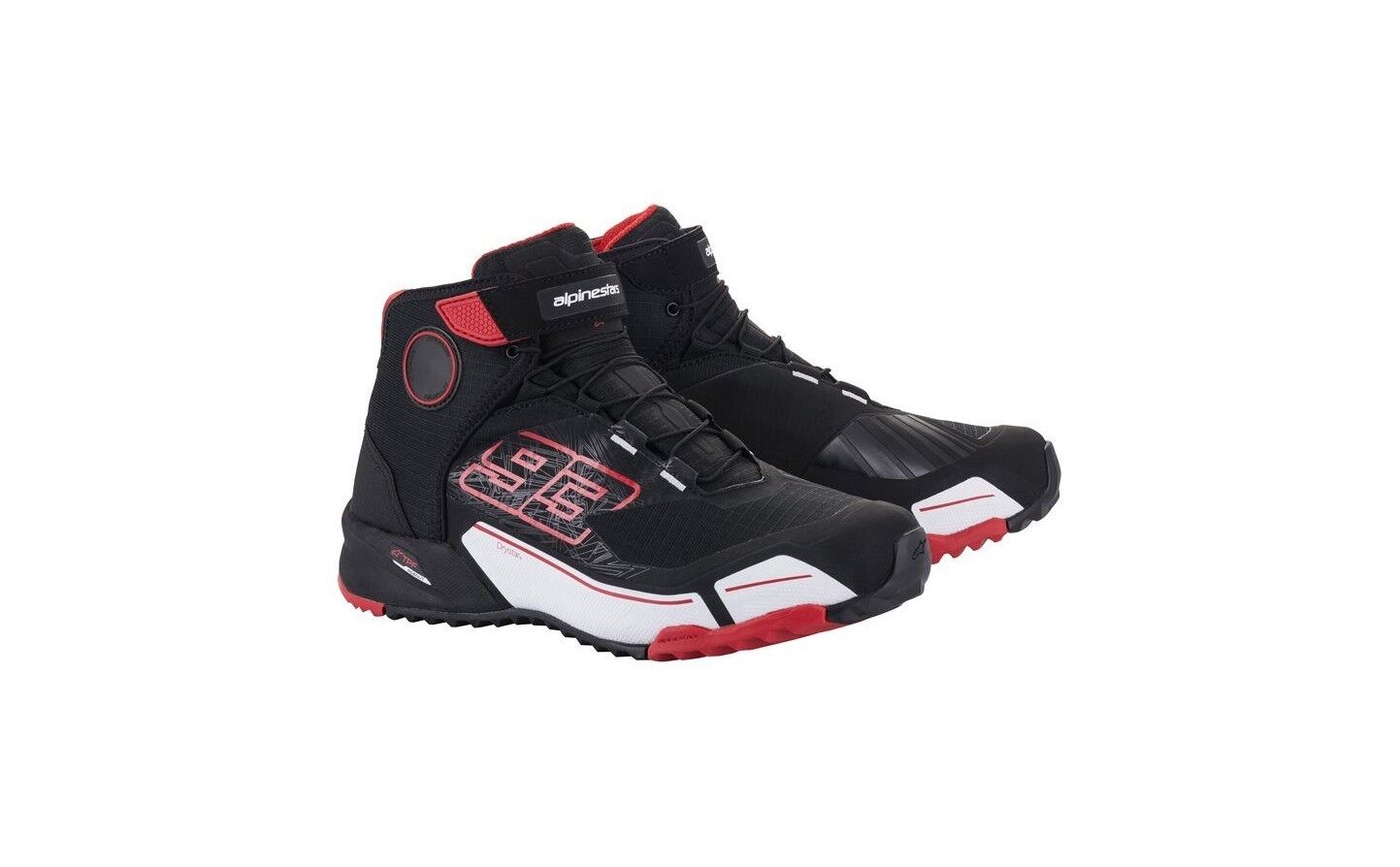 Zapatillas Alpinestars MM93 CR-X Drystar Negro Rojo Blanco  2611921-132