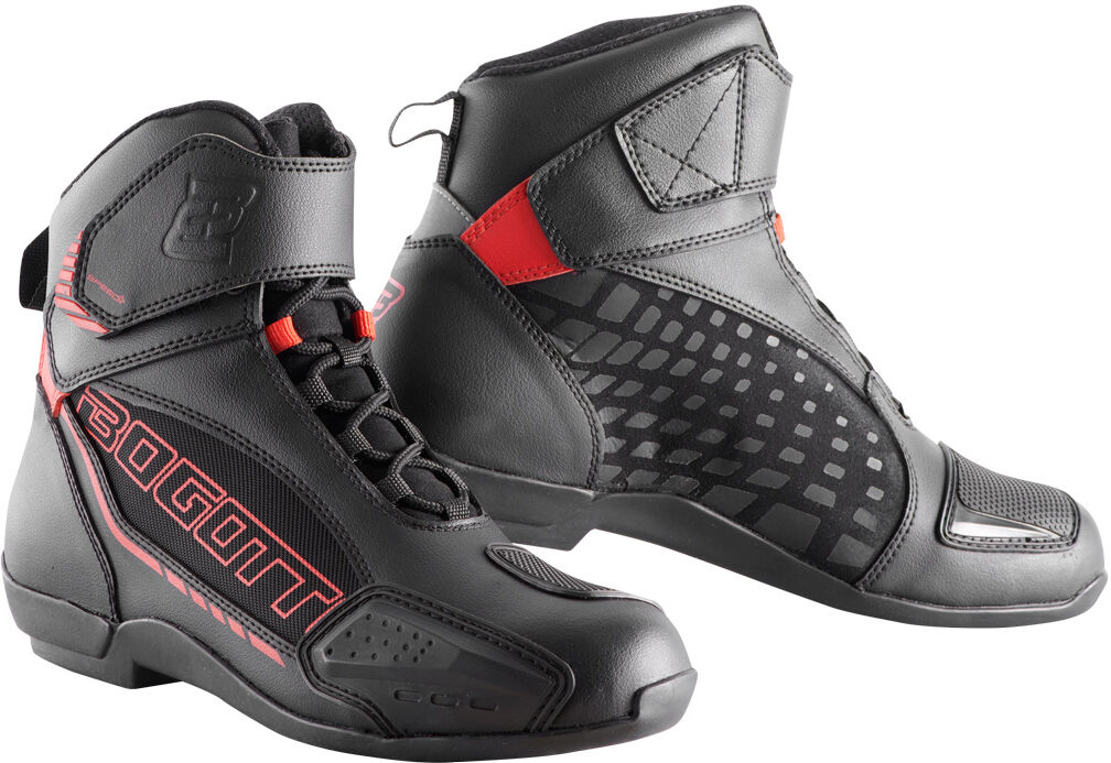 Bogotto GPX Zapatos de motocicleta - Negro Rojo (42)