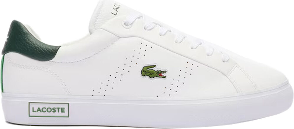 Lacoste powercourt 20 leather zapatilla moda hombre Blanco (42)