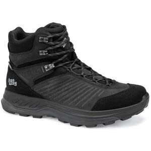 HANWAG Miesten Bluestrait Mid ES talvikengät - OEKO-TEX sertifioitu nahka  - Black/Asphalt - male - Size: 43