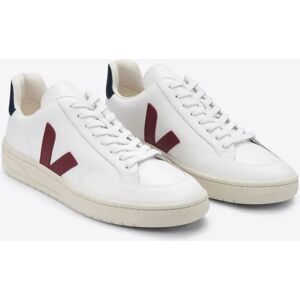 VEJA Miesten V-12 Leather tennarit - Klassiset tennarit  - White Marsala Nautico - male - Size: 42