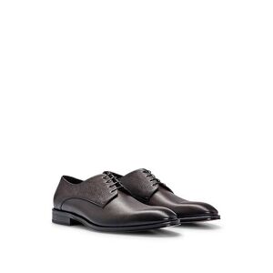 Boss Italian-made Derby shoes in smooth and printed leather